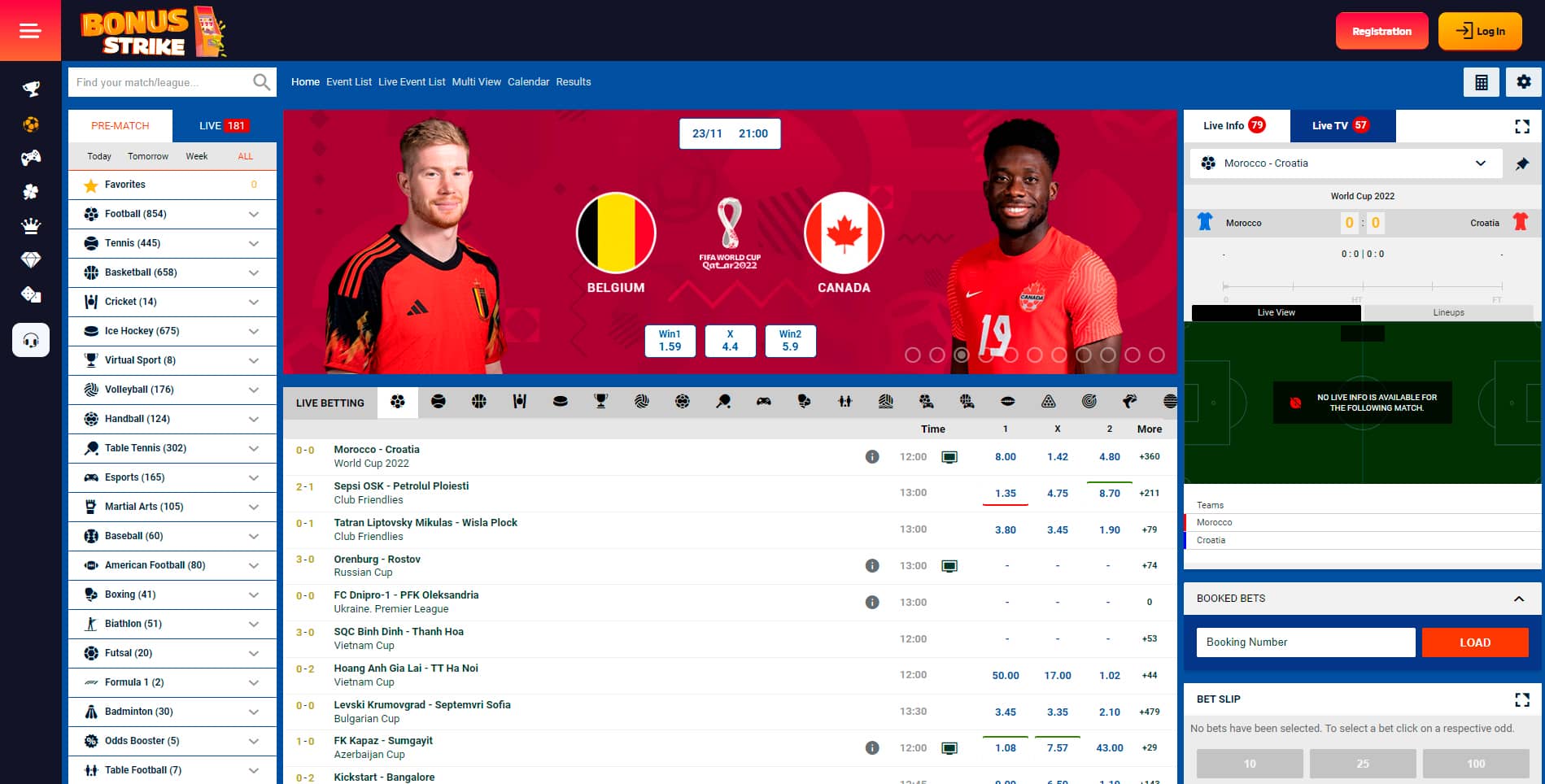 Bonus Strike casino sports betting