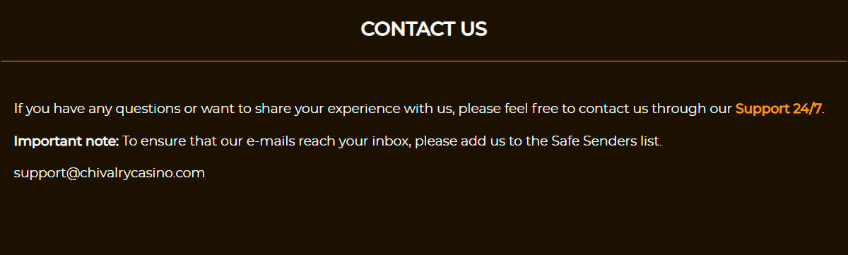 Cvivalry support