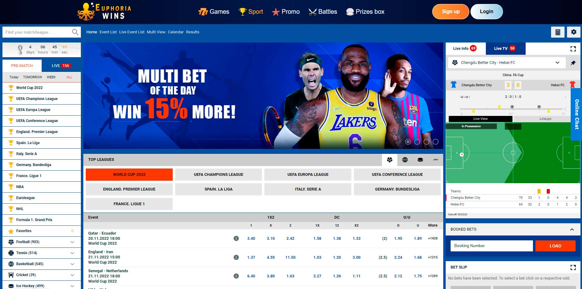 Euphoria Wins casino betting