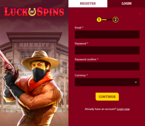 Luck of Spins register
