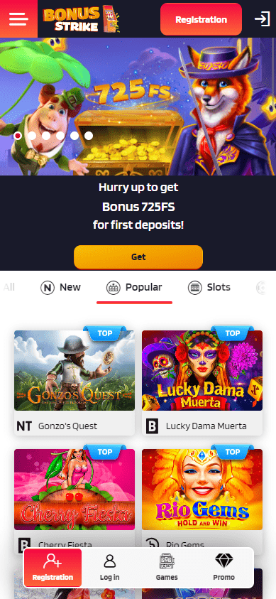 bonus strike casino mobile version