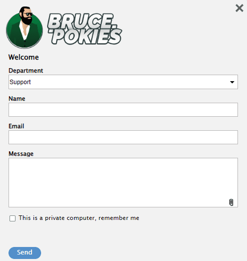 bruce pokies support