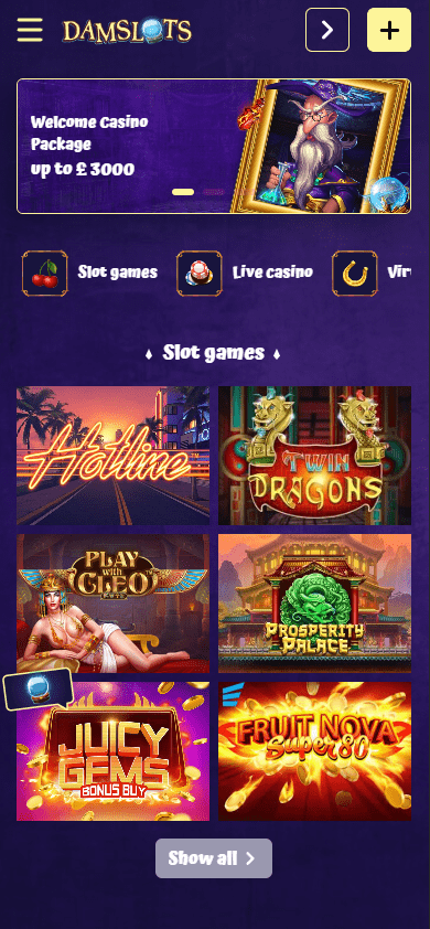 damslots mobile version