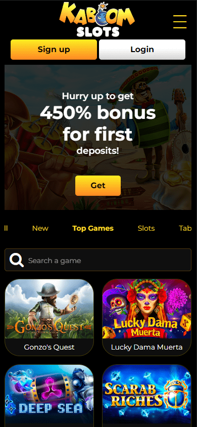 kaboom slots casino mobile version