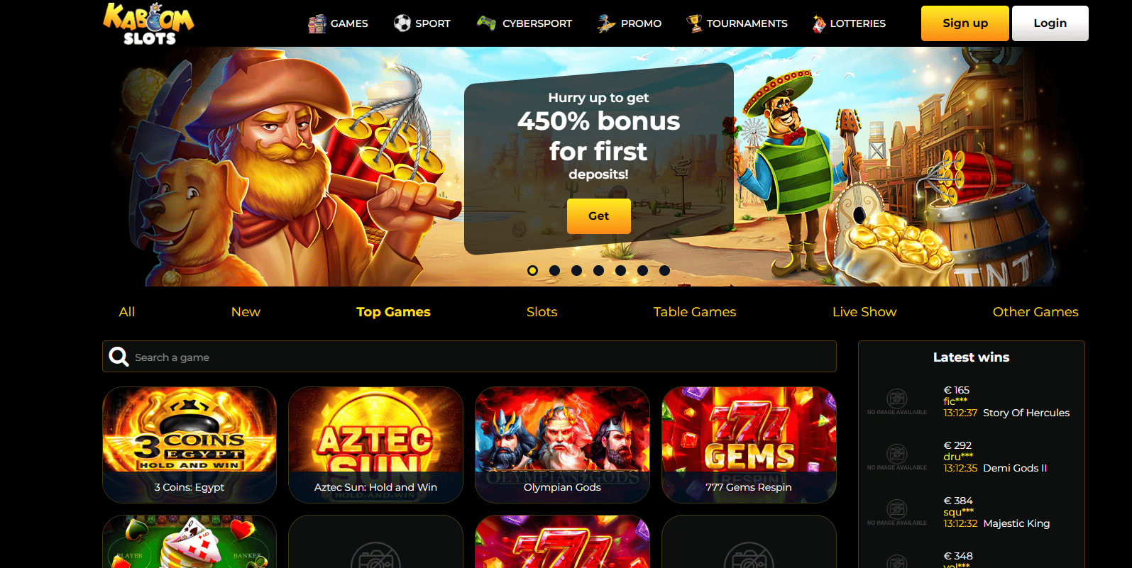 Kaboom Slots site not on GAmStop