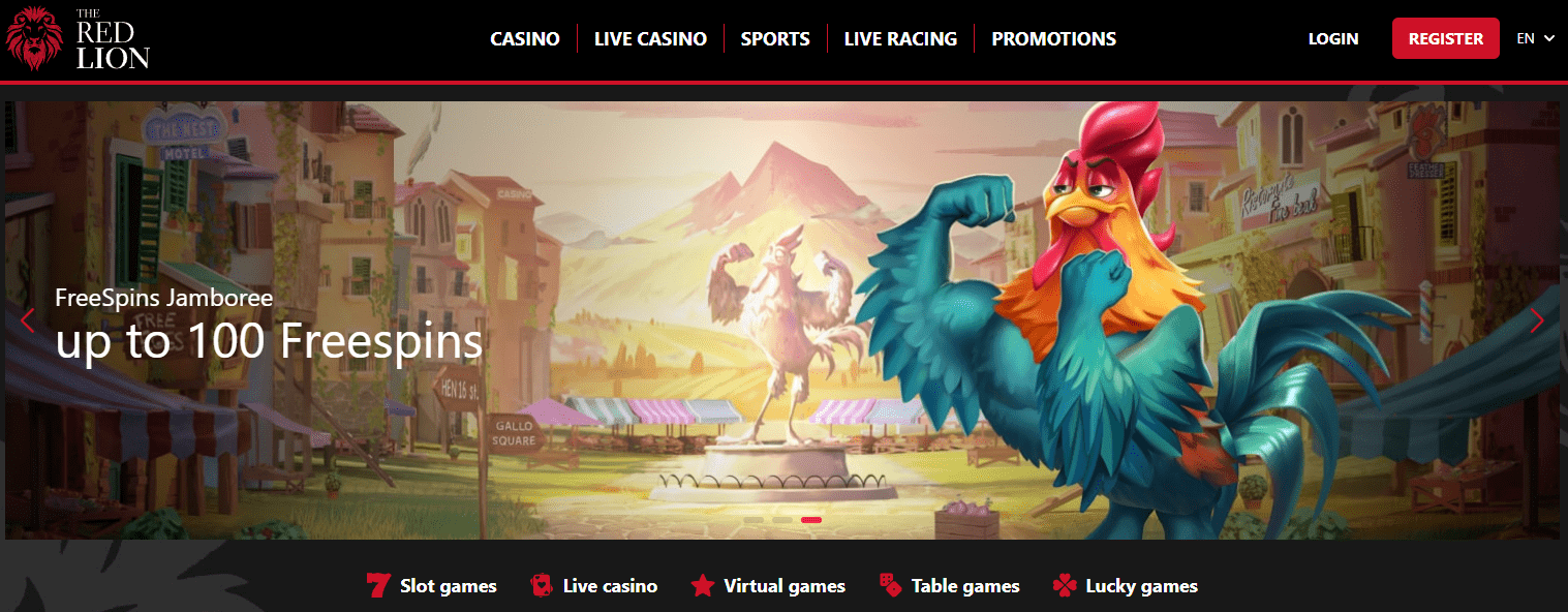red lion design and interface