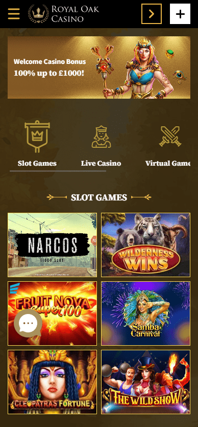 royal oak casino mobile version