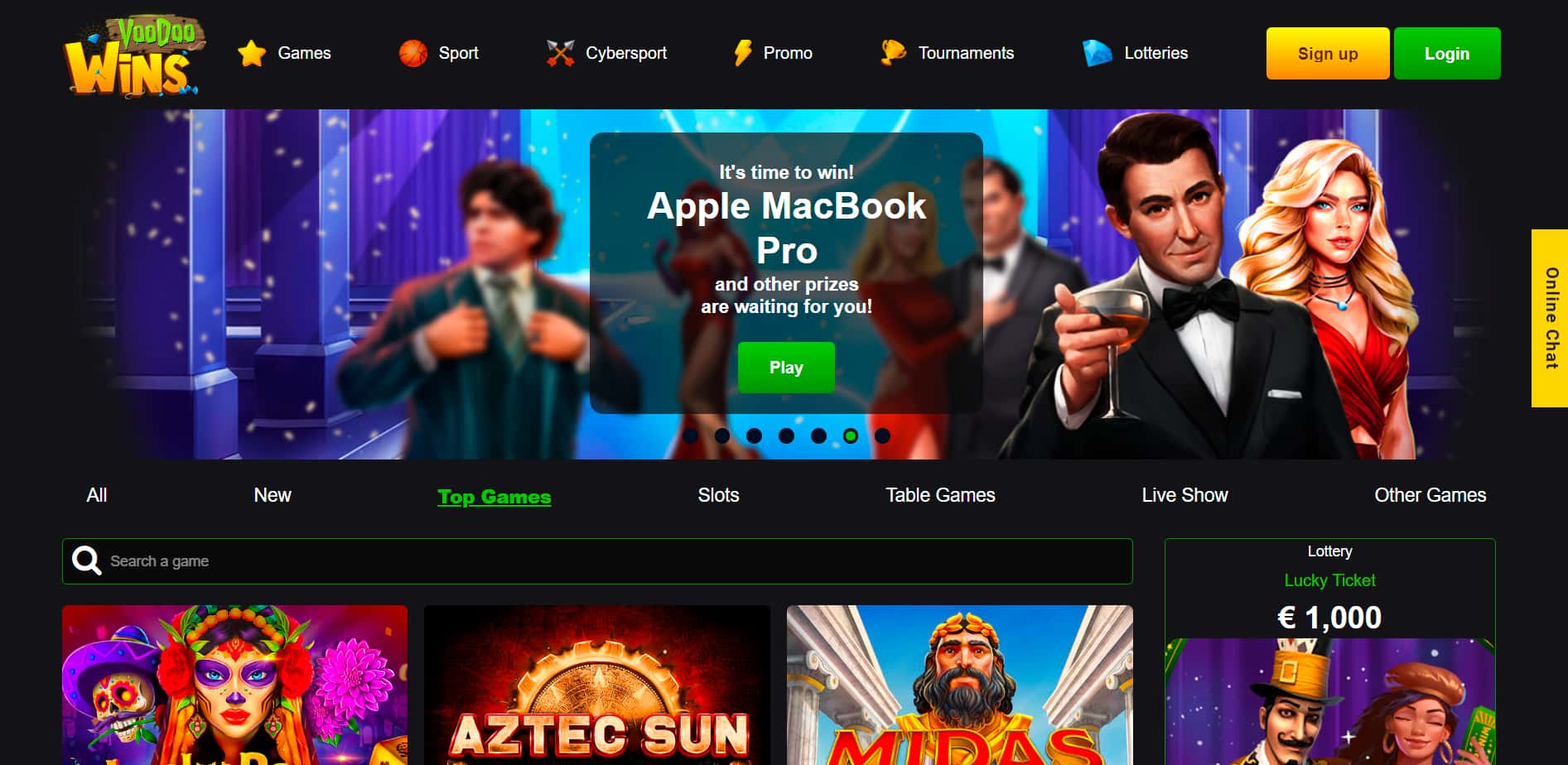 Voodoo Wins site not on GamStop