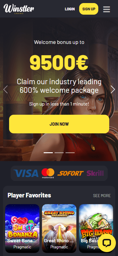 winstler casino mobile version