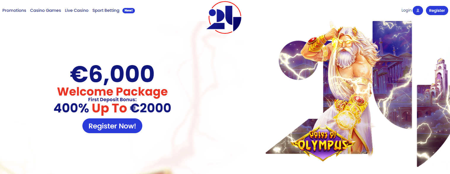 24casino design and interface