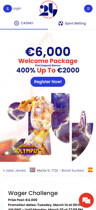 24casino.bet mobile version