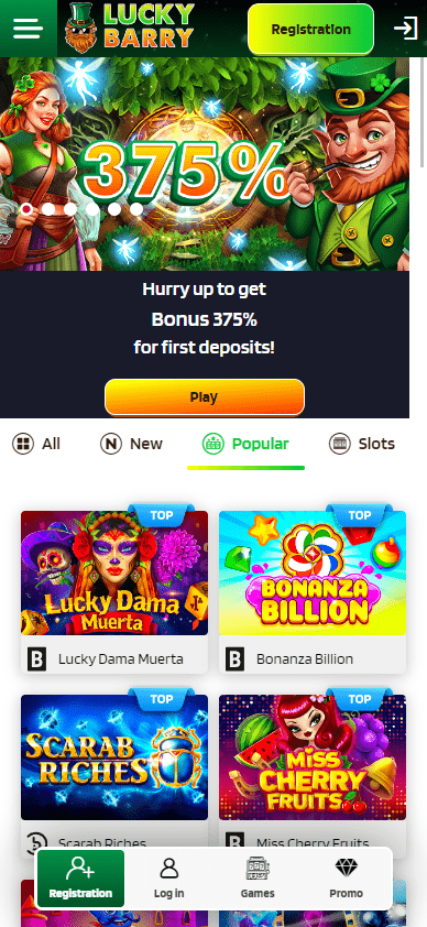 lucky barry mobile version