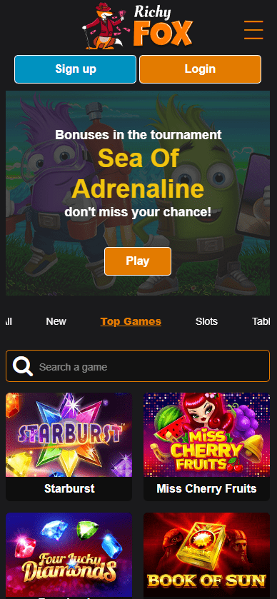 richy fox mobile version