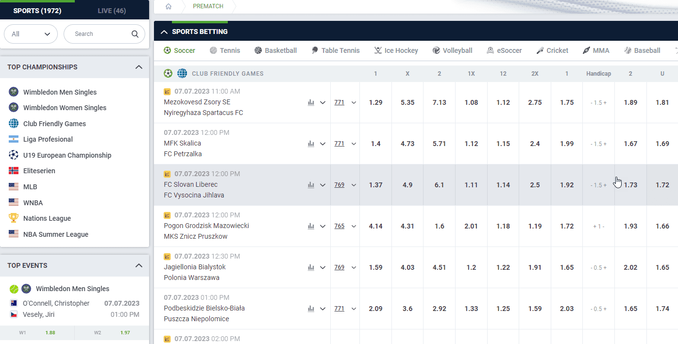 20bet casino sports betting