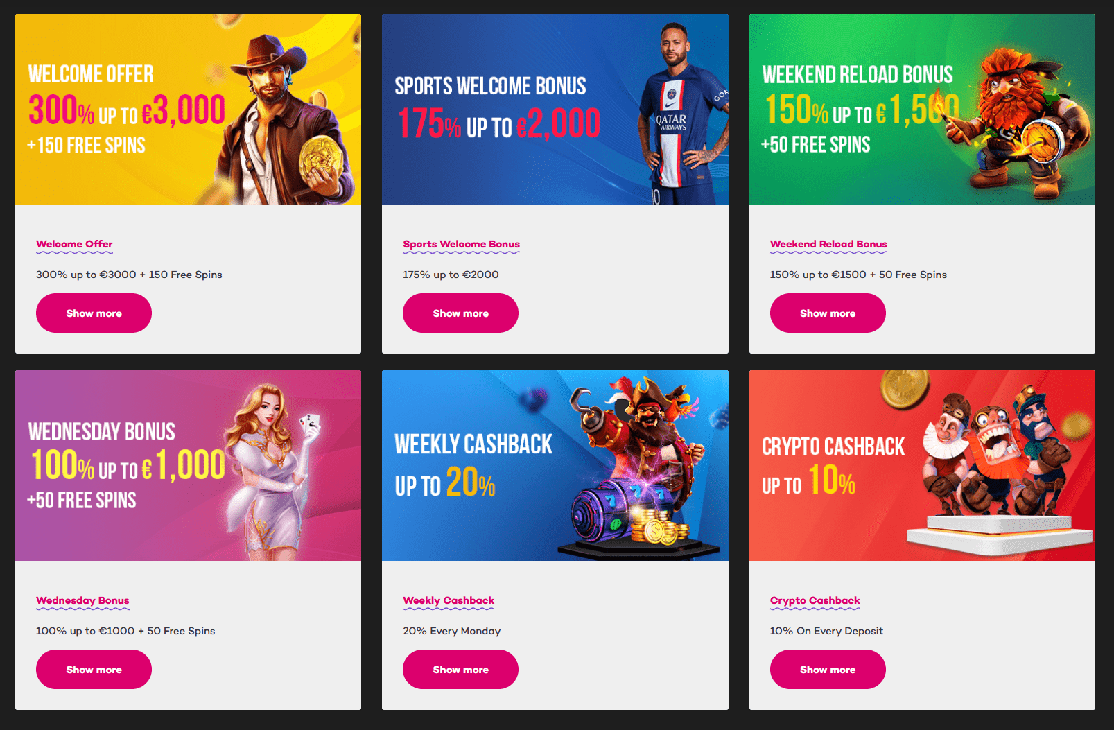 winsmania casino promotions