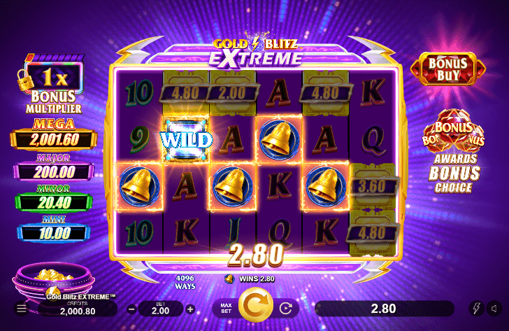 Gold Blitz Extreme slot gameplay