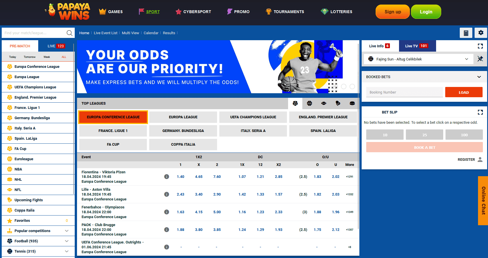 Papaya Wins Betting
