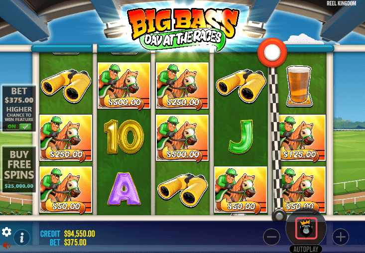 Big Bass Day At The Races slot gameplay