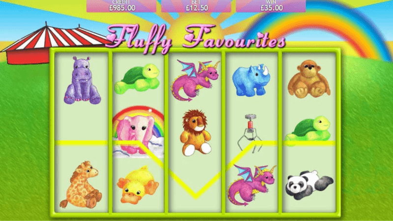 fluffy favourites slot gameplay