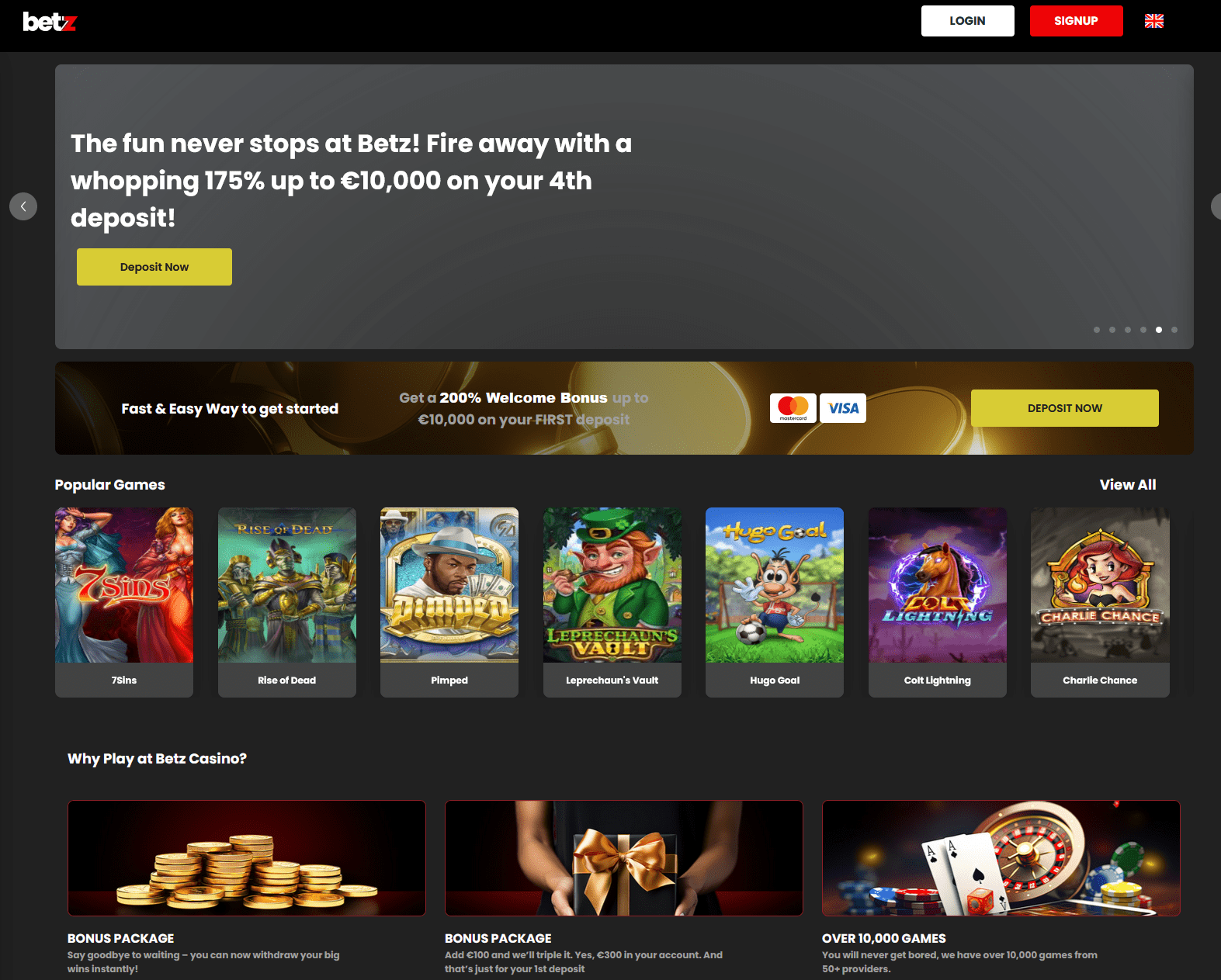 Betz.Casino Homepage