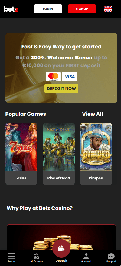 Betz.Casino Mobile