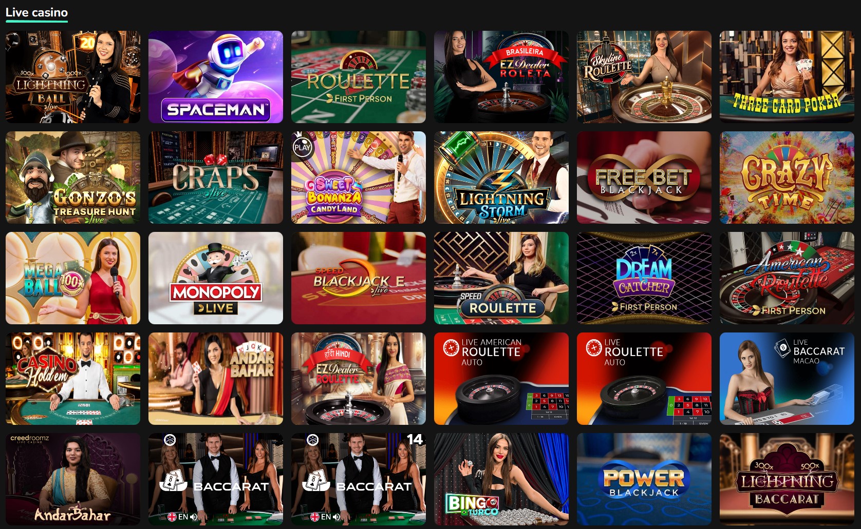 TikTakBet Live Casino