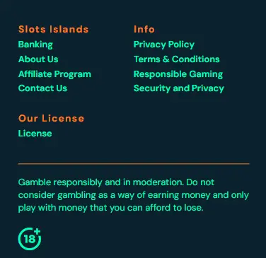 Slots Islands support