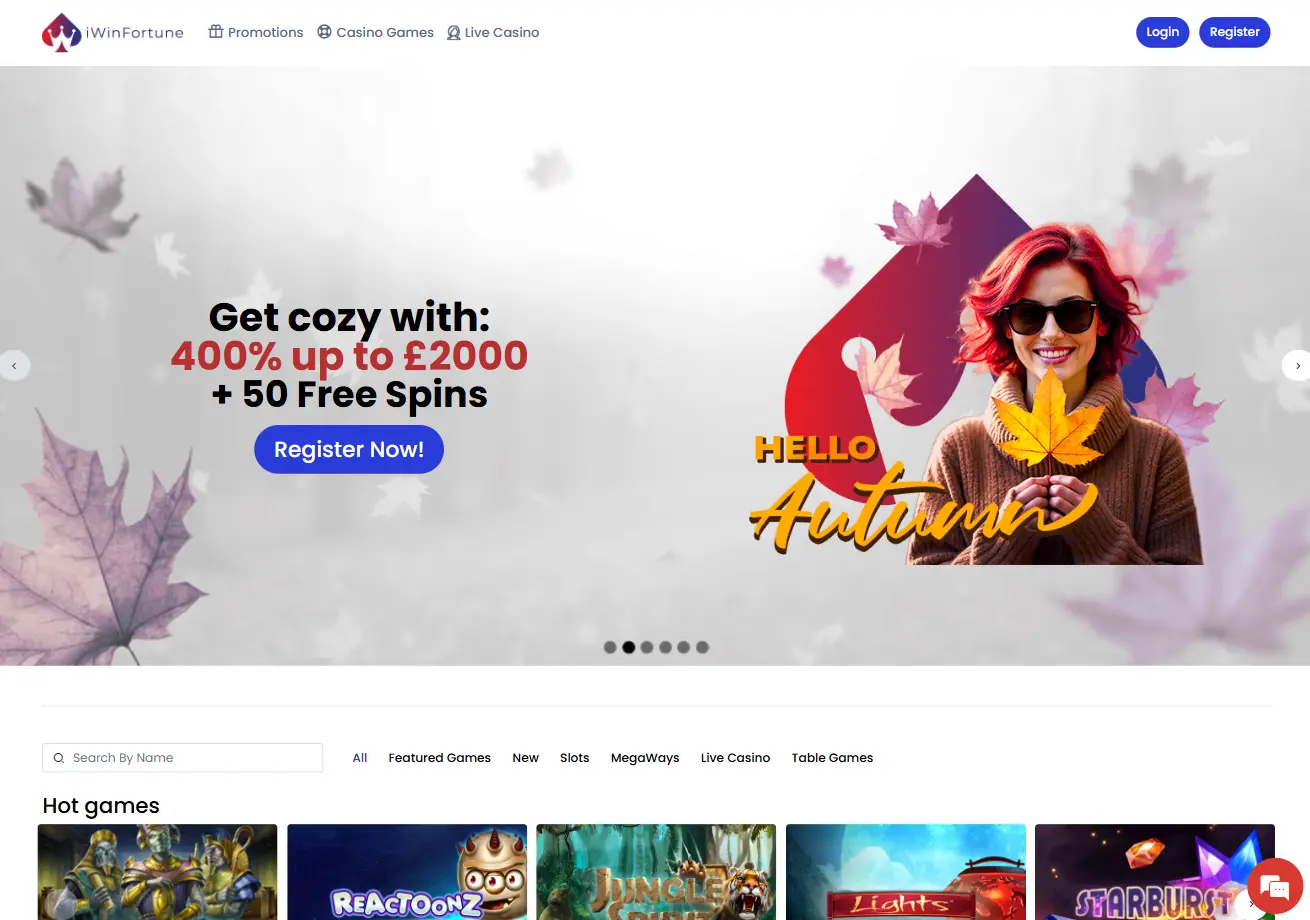 iWinFortune Main Page