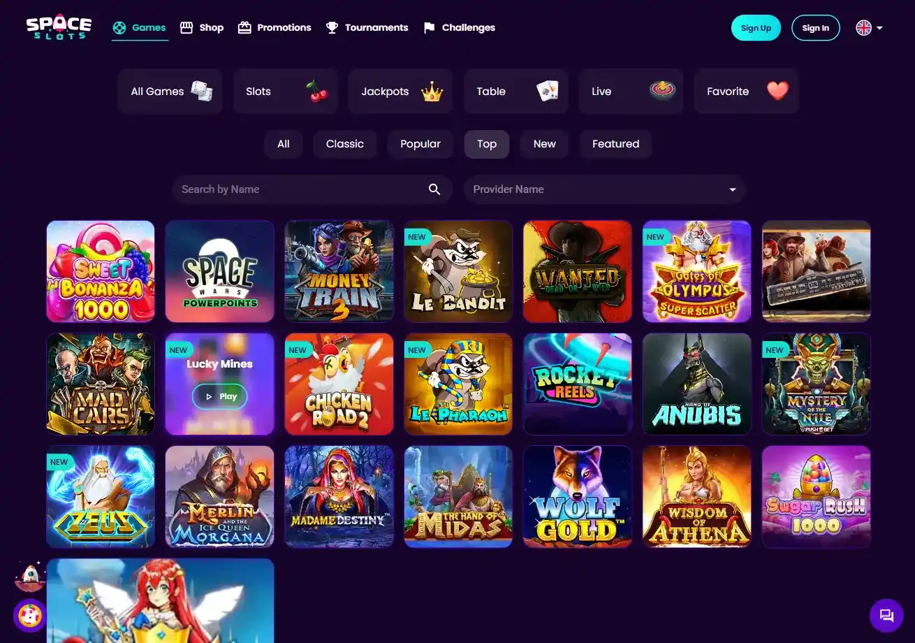 Space Slots Games