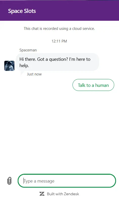 Space Slots Live Chat